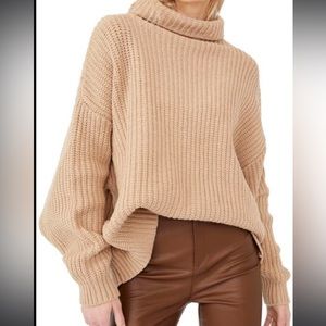 Free People Swim Too Deep Sweater, Beige, S, NWOT